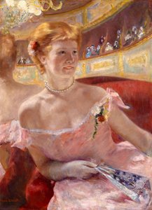 Woman with a Pearl Necklace in a Loge